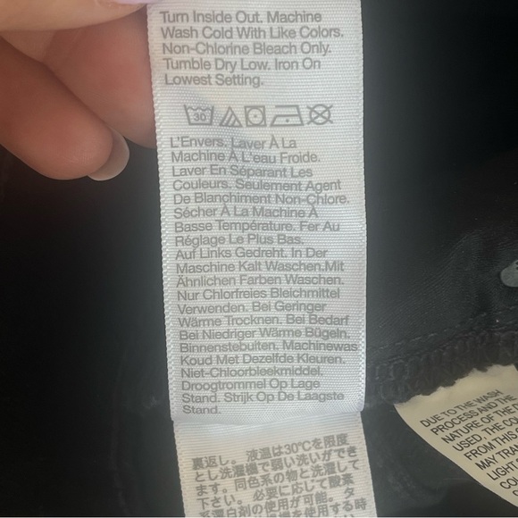 Madewell The Perfect Vintage Black Flare High Rise Denim Jean Size 30 Petite - Picture 14 of 15